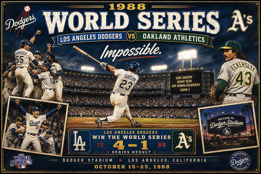 1988 world series dodgers triumph kevin walker and pixel reverie