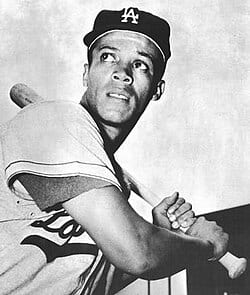 Maury Wills Los Angeles Dodgers 1961