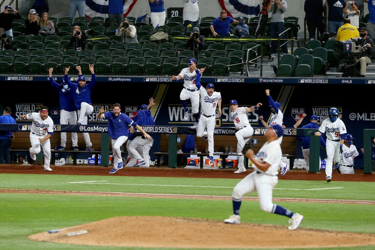 Urias last out celebration